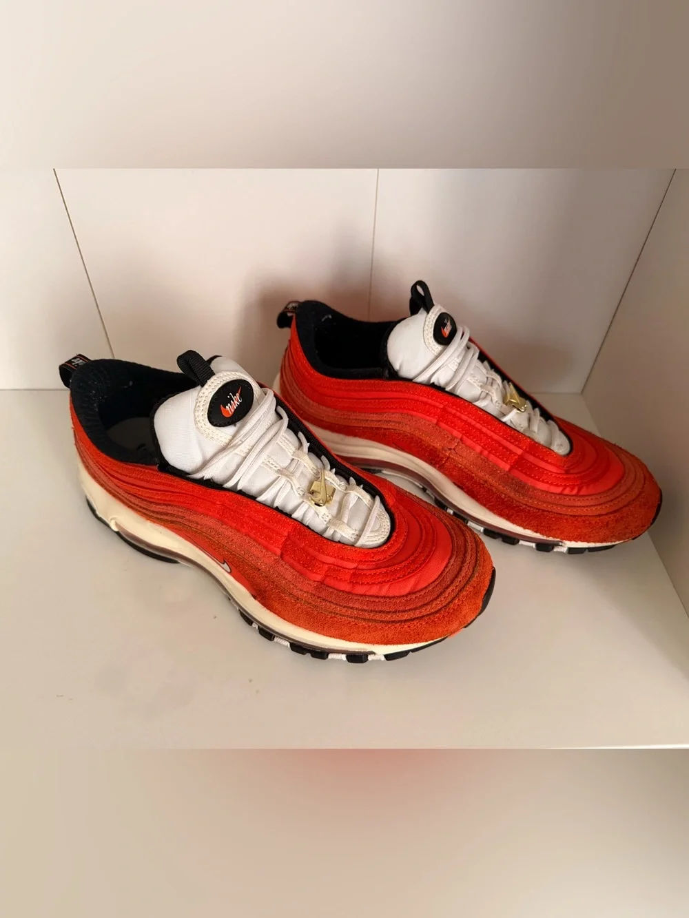 Nike Air Max 97 SE‎ Running Club Sneakers Men’s Size 8 Orange Red DB0246-800